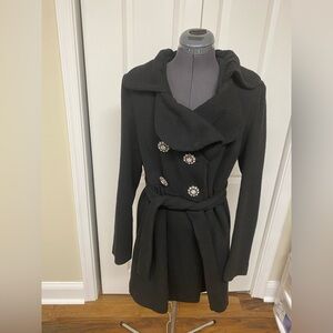 Vintage Elegant Black Women's Coat